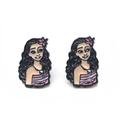 Disney Jewelry | Disney Moana Earrings | Color: Brown/Pink | Size: Os