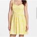 Lilly Pulitzer Dresses | Lilly Pulitzer Women’s Christine Strap Sun Dress Yellow Pockets Size 2 | Color: White/Yellow | Size: 2