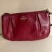 Coach Bags | Coach Colette Wristlet Wine Leather Zip | Color: Red | Size: Os