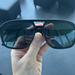 Gucci Accessories | Black Gucci Authentic Logo Polarized Aviator Unisex Sunglasses | Color: Black | Size: Os