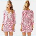 Lilly Pulitzer Dresses | Lilly Pulitzer Julianna Mini Beaded Tunic Dress Capri Pink Small | Color: Pink/White | Size: S