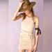 Free People Dresses | Free People Katya Thermal Mini Bodycon Dress Sand Size Xs Nwot $148 | Color: Cream/Tan | Size: Xs