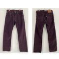 Levi's Pants | Levi Strauss 514 Men's Straight Leg Wine Cords, W 31" X L 30" | Color: Purple | Size: 31" W X 30" L