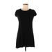 Olivia Rae Casual Dress - A-Line Crew Neck Short sleeves: Black Print Dresses - Women's Size Small