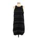 Gap Casual Dress - Shift High Neck Sleeveless: Black Print Dresses - Women's Size Small