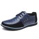 Fashion Dress Shoes for Men, Modern Business Mens Casual Shoes, Driving Black Dress Shoes Men, Leather Lined Dress Loafers Shoes (Color : Blue, Size : 6 UK)