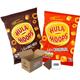 Hula Hoops Handy Multipack Crisps (32x34g) BBQ Beef, Salt & Vinegar, Cheese & Onion & Original - Boxed Treatz (34g, 16x Beef + 16x Original)