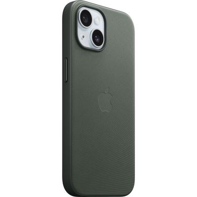 APPLE Smartphone-Hülle "iPhone 15 FineWoven mit MagSafe", grün (immergrün), Apple iPhone 15, Hüllen Image