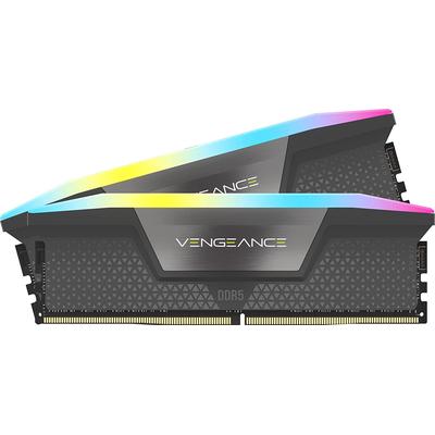 CORSAIR Arbeitsspeicher "VENGEANCE RBG DDR5 5200", bunt (eh13), 2x32GB, 5200 MHz, Arbeitsspeicher, optimiert für AMD-Mainboards
