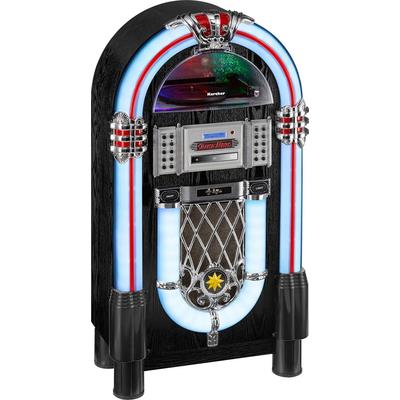 KARCHER Retro Radio "JB 6608D", bunt, B:57cm H:105cm T:30,5cm, Radios, USB & SD für MP3-Wiedergabe, Schallplattenspieler, CD/MP3-Player
