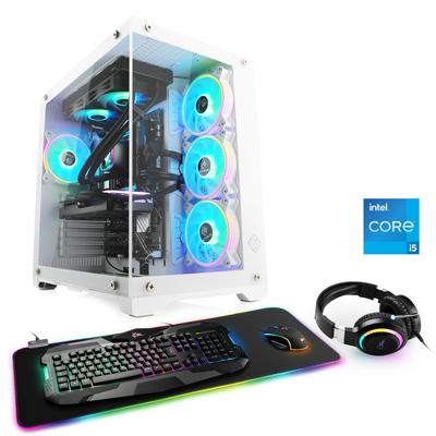 CSL Gaming-PC "Aqueon C55312 Advanced Edition", weiß, Microsoft Windows 11 Home (64 Bit), 32 GB RAM 1000 GB SSD, Computer