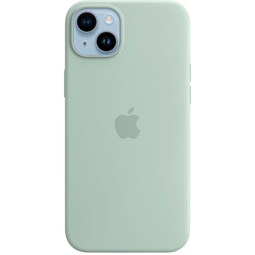 "APPLE Handyhülle ""iPhone 14 Plus Silicone MagSafe"" Hüllen Gr. iPhone 14 Plus, grün (succulent) Zubehör für Handys Smartphones"