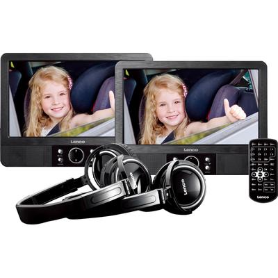 LENCO Portabler DVD-Player "MES-415", schwarz, B:18,3cm H:14,2cm T:3,5cm, Abspielgeräte