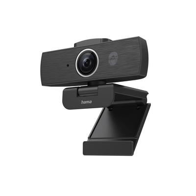 HAMA Webcam "Ultra HD2160p mit flexiblem Neigungswinkel, Rauschunterdrückung" Camcorder - Zusatzfunktionen: 14 Zoll-Gewinde, Autom. Belichtungsanpassung schwarz Webcams