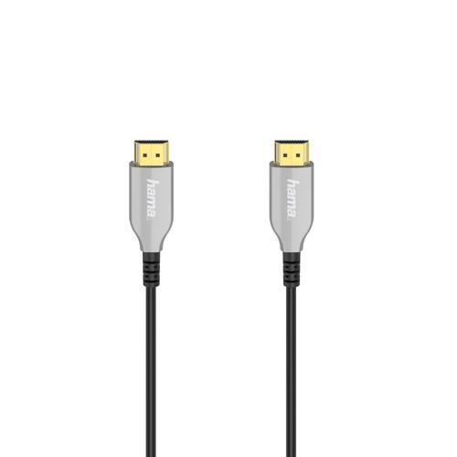 "HAMA HDMI-Kabel ""Optisch, aktives HDMI™-Kabel, Stecker - Stecker, 4K, vergoldet, 15 m"" Kabel Gr. 1500 cm, schwarz (eh13) HDMI Kabel"