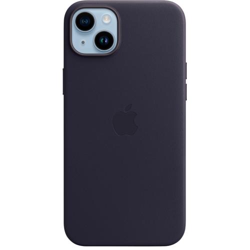 "APPLE Handyhülle ""iPhone 14 Plus Leather MagSafe"" Hüllen Gr. iPhone 14 Plus, schwarz (ink) Zubehör für Handys Smartphones"