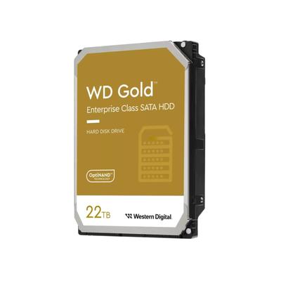 WESTERN DIGITAL interne HDD-Festplatte "Gold 22 TB" Festplatten Gr. 22 TB, goldfarben (gold)