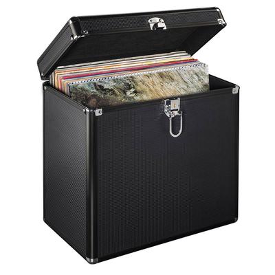 HAMA LP-Schutzhülle "LP Koffer 50, für bis zu 50 Schallplatten, schwarz" Hüllen schwarz Hüllen