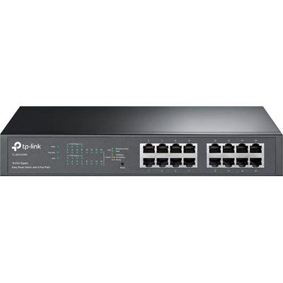 TP-LINK Netzwerk-Switch "TL-SG1016PE 16-Port Gigabit Desktop POE", schwarz, B:29,4cm H:4,4cm T:18cm, Netzwerk-Switches