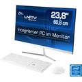 CSL All-in-One PC "Unity F24-GLS mit Windows 10 Pro" Computer Gr. Microsoft Windows 10 Pro (64 Bit), 8 GB RAM 512 GB SSD, weiß All in One PC