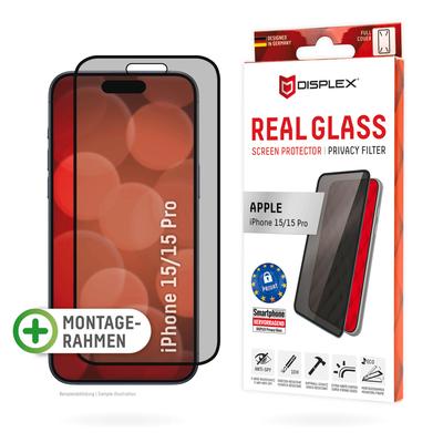 DISPLEX Displayschutzglas "Privacy Glass" Displayfolien schwarz Zubehör für Handys Smartphones