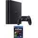 PLAYSTATION 4 Konsolen-Set "Slim" Spielekonsolen schwarz Playstation