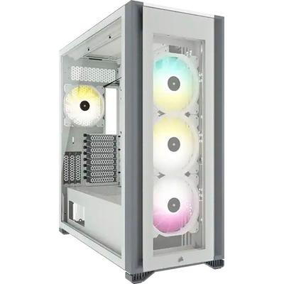 CORSAIR PC-Gehäuse "iCUE 7000X RGB" Computergehäuse weiß Computer-Gehäuse