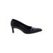 Sergio Rossi Heels: Black Solid Shoes - Women's Size 40 - Pointed Toe