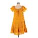 Max Studio Casual Dress: Orange Dresses - Women's Size Small