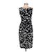 En Focus Studio Casual Dress - Sheath: Black Print Dresses - Women's Size 6