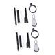 Yardwe 2 Sets Fitness Equipment Gym Pulley System Home Gym Cable Replacement Tricep Rope Pulley System Gym Attachments Pulley Fitness Air Horn Cable Pulley Kit Scroll Wheel Metal Portable