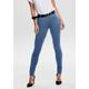 Skinny-fit-Jeans ONLY "ONLRAIN LIFE REG SKINNY DNM" Gr. XL, Länge 34, blau (medium blue denim) Damen Jeans 5-Pocket-Jeans Röhrenjeans