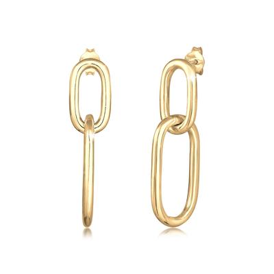 Paar Ohrhänger ELLI "Ohrrhänger lang 925 Sterling Silber", gold, Ohrringe, Damen, OneSize, ohne Stein, Silber 925 (Sterlingsilber) Image
