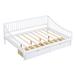 Home Decor Daybed w/ Two Storage Drawers & Support Legs in White | 32.38 H x 75.88 W x 82.08 D in | Wayfair DAGEGX002029AAK