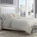 Michael Amini Baldwin Comforter Set Polyester/Polyfill in White | Queen Comforter + 2 King Shams | Wayfair BCS-QS03-BLDWN-CRM