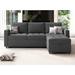 Gray Sectional - Latitude Run® Convertible Sectional Sofa w/ Chaise L Shaped Sofa Couch Modular Sectional Sofa w/ Storage Polyester | Wayfair