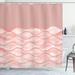 East Urban Home Ocean Shower Curtain Sea Waves Ocean Pattern Art Polyester in Pink | 84 H x 69 W in | Wayfair CD0620A4491D4AEC8A2A3F93BF7495A2