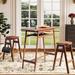 Red Barrel Studio® Farmhouse Table Set, Console Table & Stool Set, Bar Table w/ Stools Wood in Brown | 42.21 H x 47.32 W x 18.98 D in | Wayfair