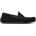 Black Allover Logo Driving Loafers