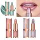 Glitter Matte Temperature Change Lipstick Waterproof Long Lasting Diamonds Lipsticks Non Stick Red Pink Lip Tint Makeup Cosmetic