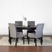 Roundhill Furniture Vanzo Contemporary 5-Piece Dining Set, Dining Table with 4 Stylish Chairs