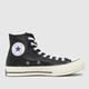 Converse chuck 70 hi leather trainers in black & white