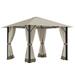 Patio Gazebo Canopy Shelter with Aluminum Frame and Vented Roof,10' x 10'