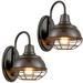 Vintage Gooseneck Barn Light Wall Sconces Oil Rubbed Bronze 2-Pack - Oil-Rubbed Bronze