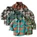 KYAIGUO 6m-12Y Boys Girls Flannel Shirt Button down Shirt Tops Plaid Shirt Lightweight Long Sleeve Plaid Shirt Kids Clothes