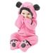 WOXINDA Baby Girls Boys Solid Cartoon Ears Hoodie Romper Clothes Jumpsuit Boys Jacket Winter Coat Toddler 2t Lightweight Puffy Coat Boys Jacket Size 8 6 Coat Boys Jacket for Kids 4 Years