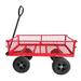 Folding Utility Garden Cart Heavy Duty Steel Wagon 550lbs Capacity