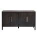 Buffet Storage Cabinet Sideboard w/ Adjustable Shelves Bookcase, Black