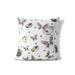 Butterfly Garden Bowl Indoor / Outdoor Throw Pillow Cover