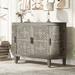 Accent Storage Cabinet Sideboard Wooden Cabinet with Antique Pattern Doors